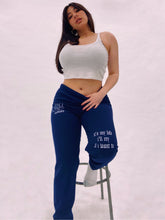 Load image into Gallery viewer, “Crybaby”… Navy Joggers
