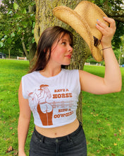 Load image into Gallery viewer, “Save a Horse”… White Muscle Tank
