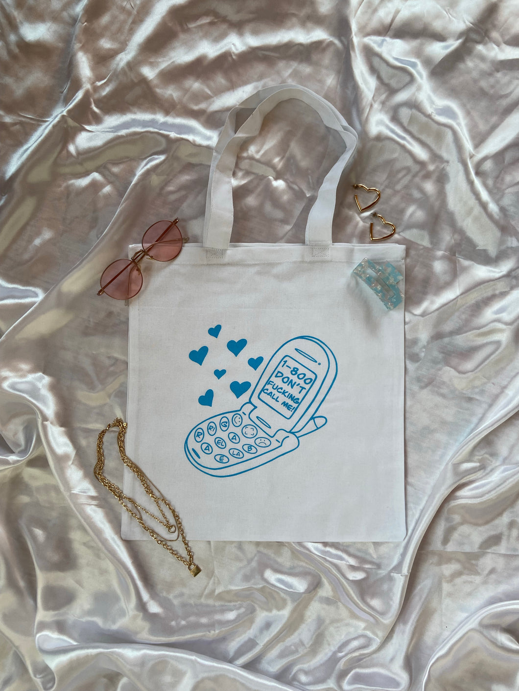 “Don’t call”... Blue Tote Bag
